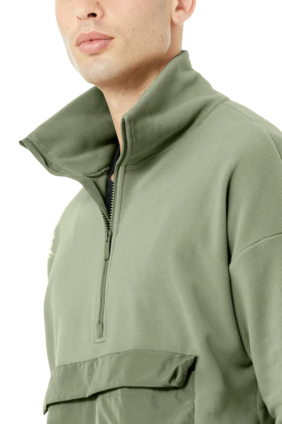 1/2 Zip Mammoth Polar Pullover - Eucalyptus