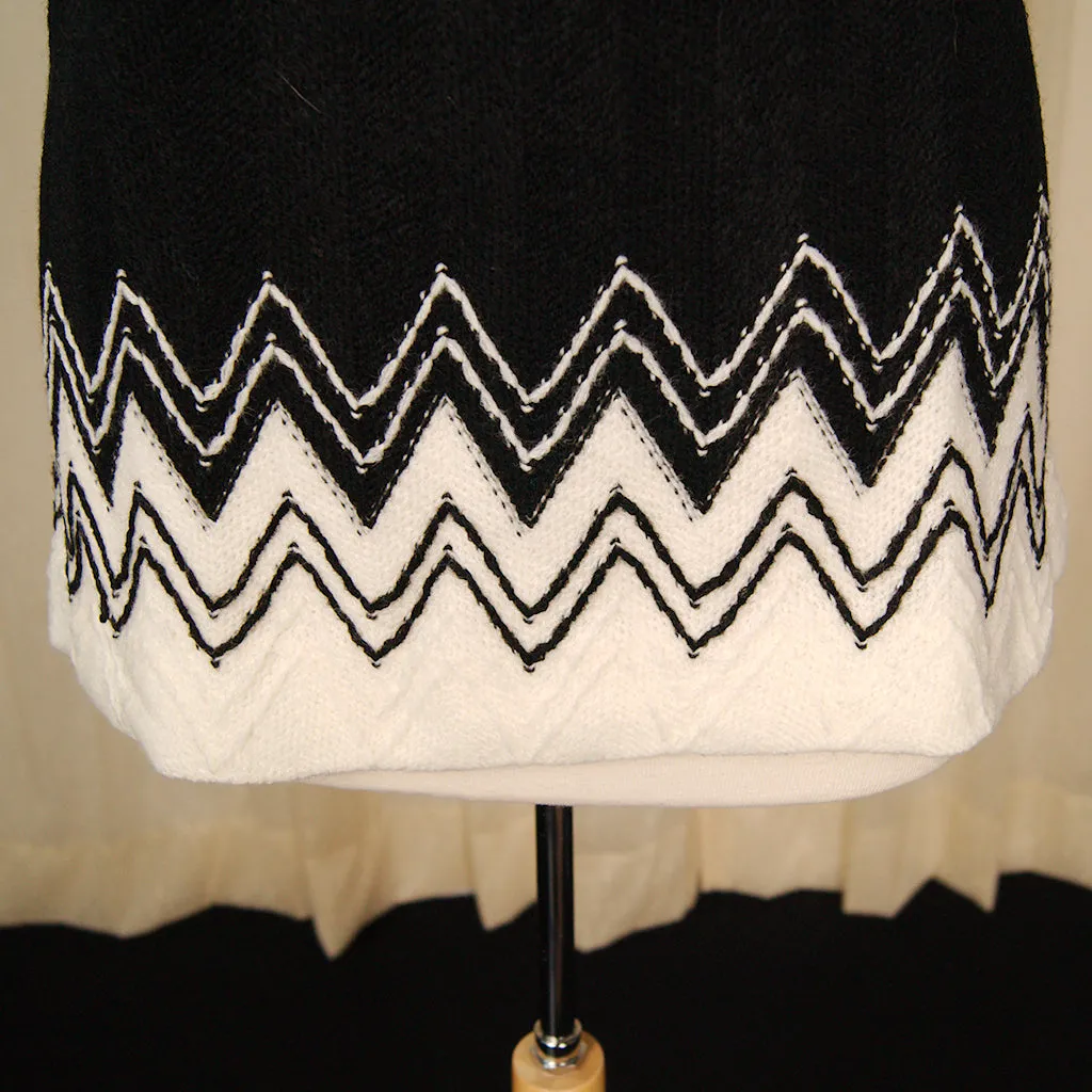 1960s Black Chevron Tunic