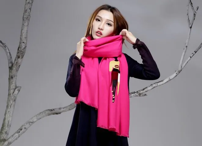 2017 Fashionable Printed Girls Scarf for Women