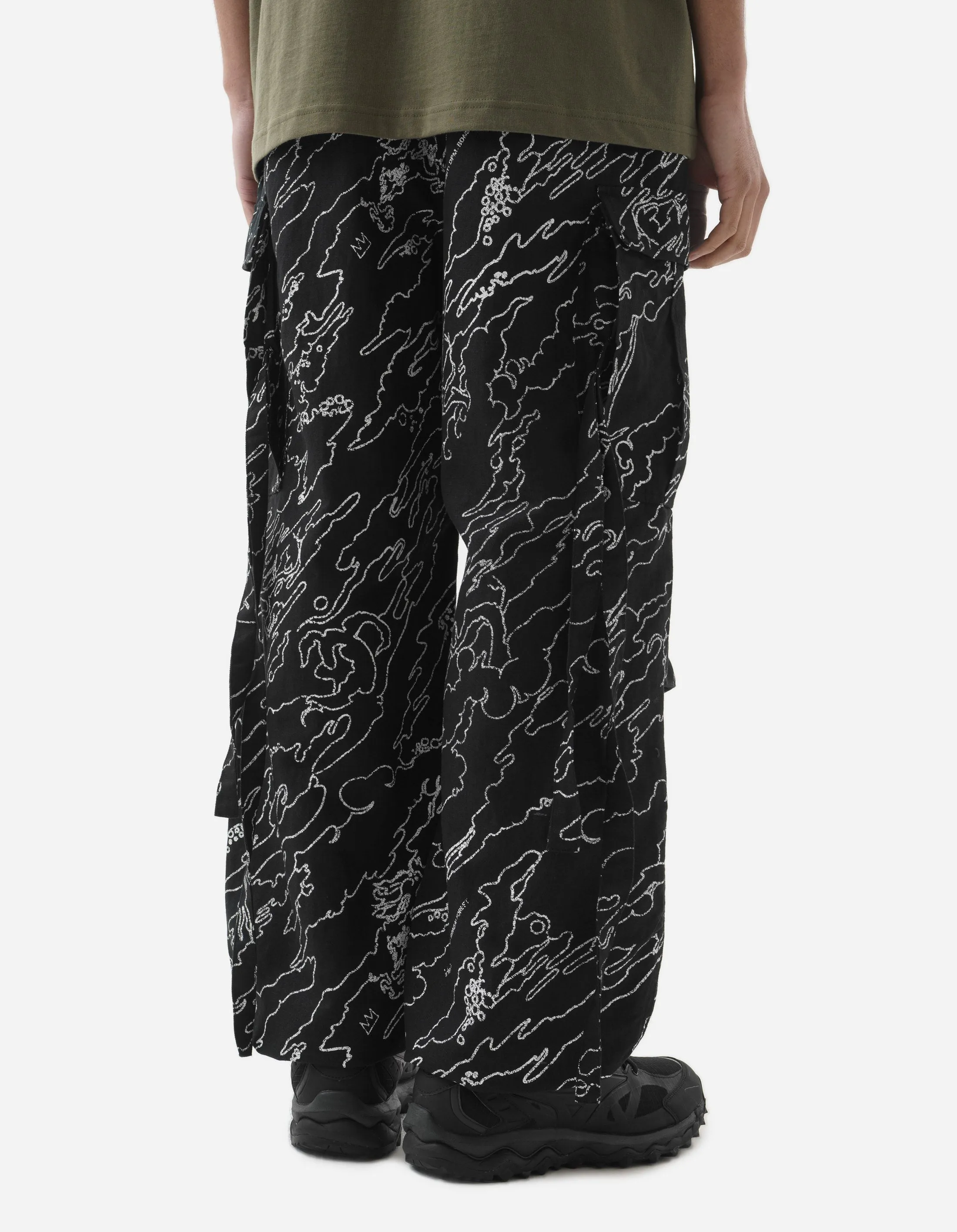 5136 Maha Basquiat M65 Cargo Pants Black