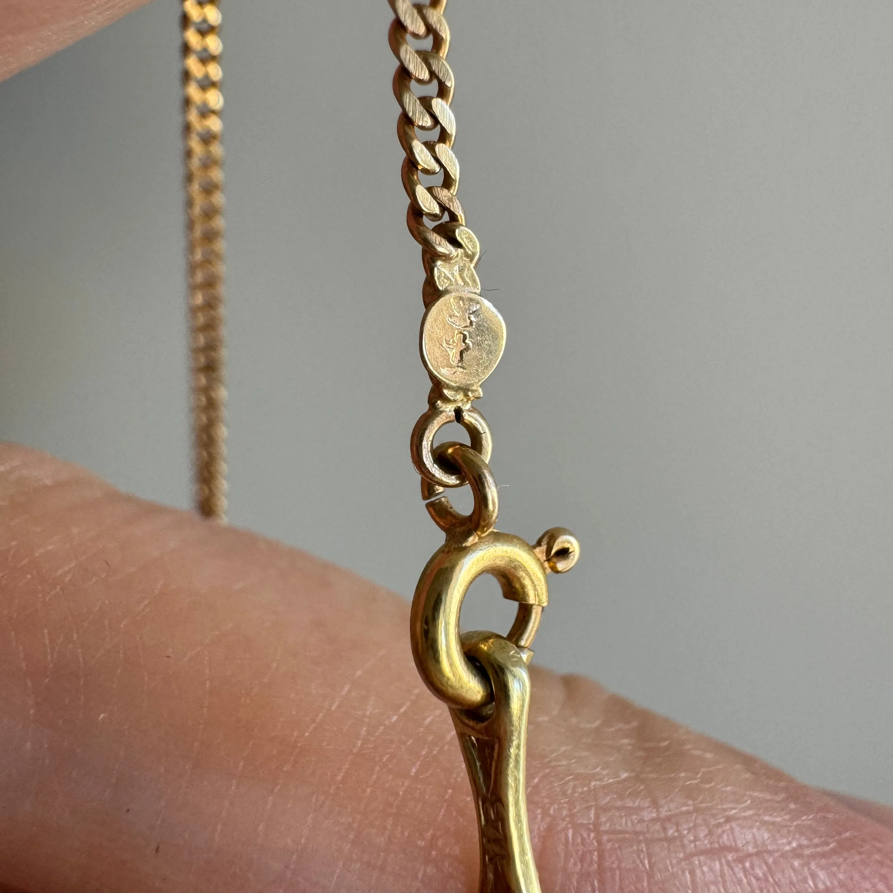 A N T I Q U E // dream curb / 14k dainty sturdy curb chain / 24.75", 5g