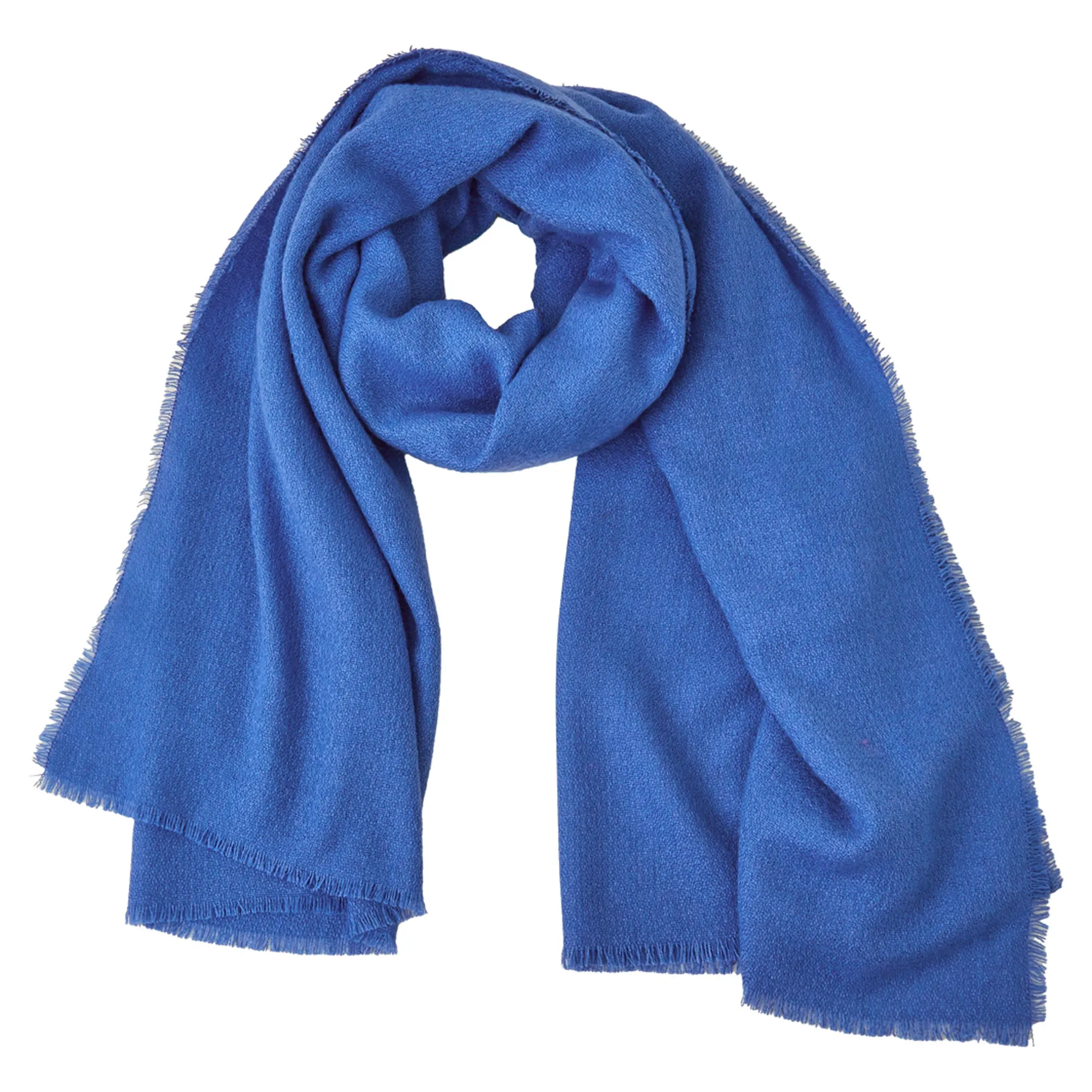 Accessorize London Women's Knit Midweight Blanket Scarf Blue