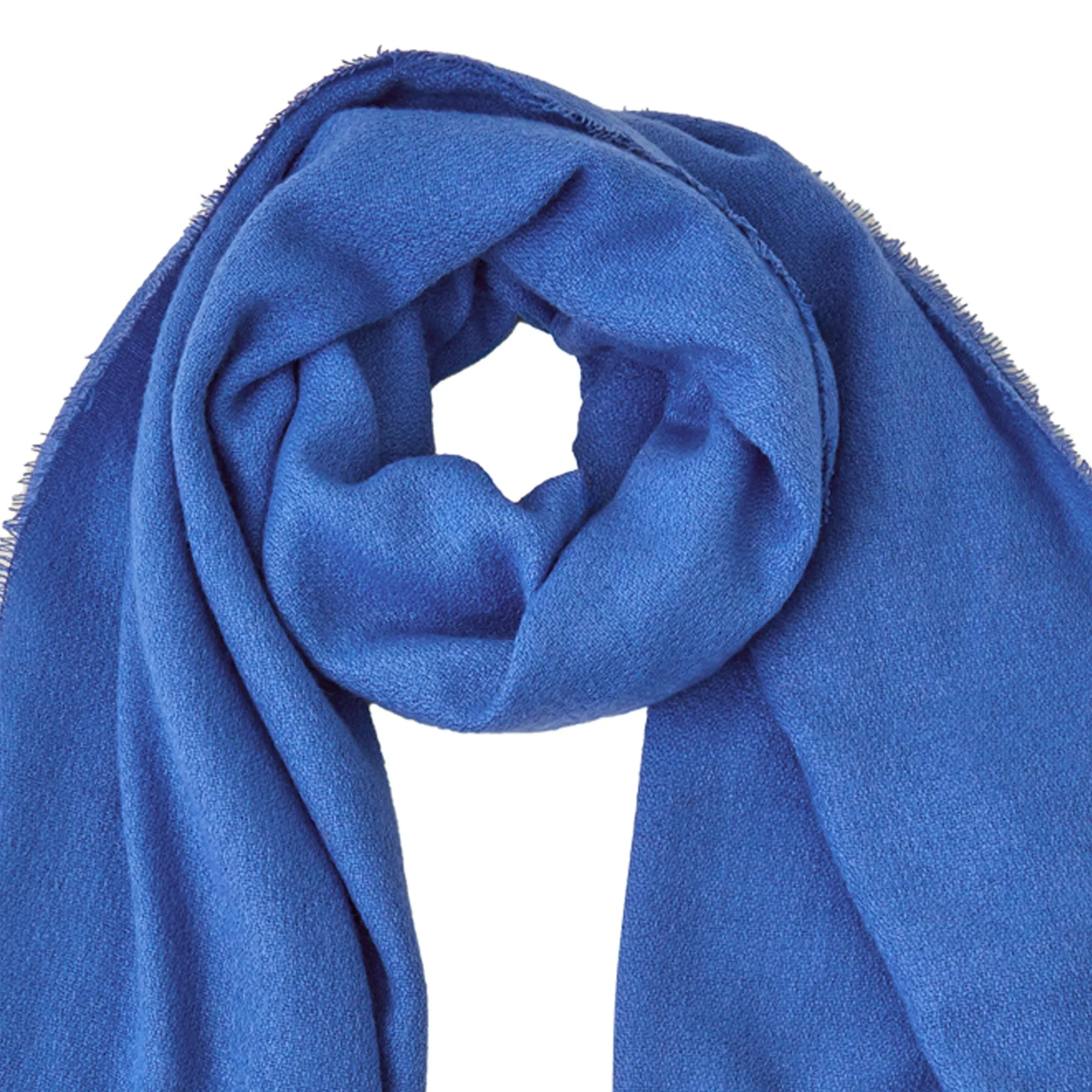 Accessorize London Women's Knit Midweight Blanket Scarf Blue