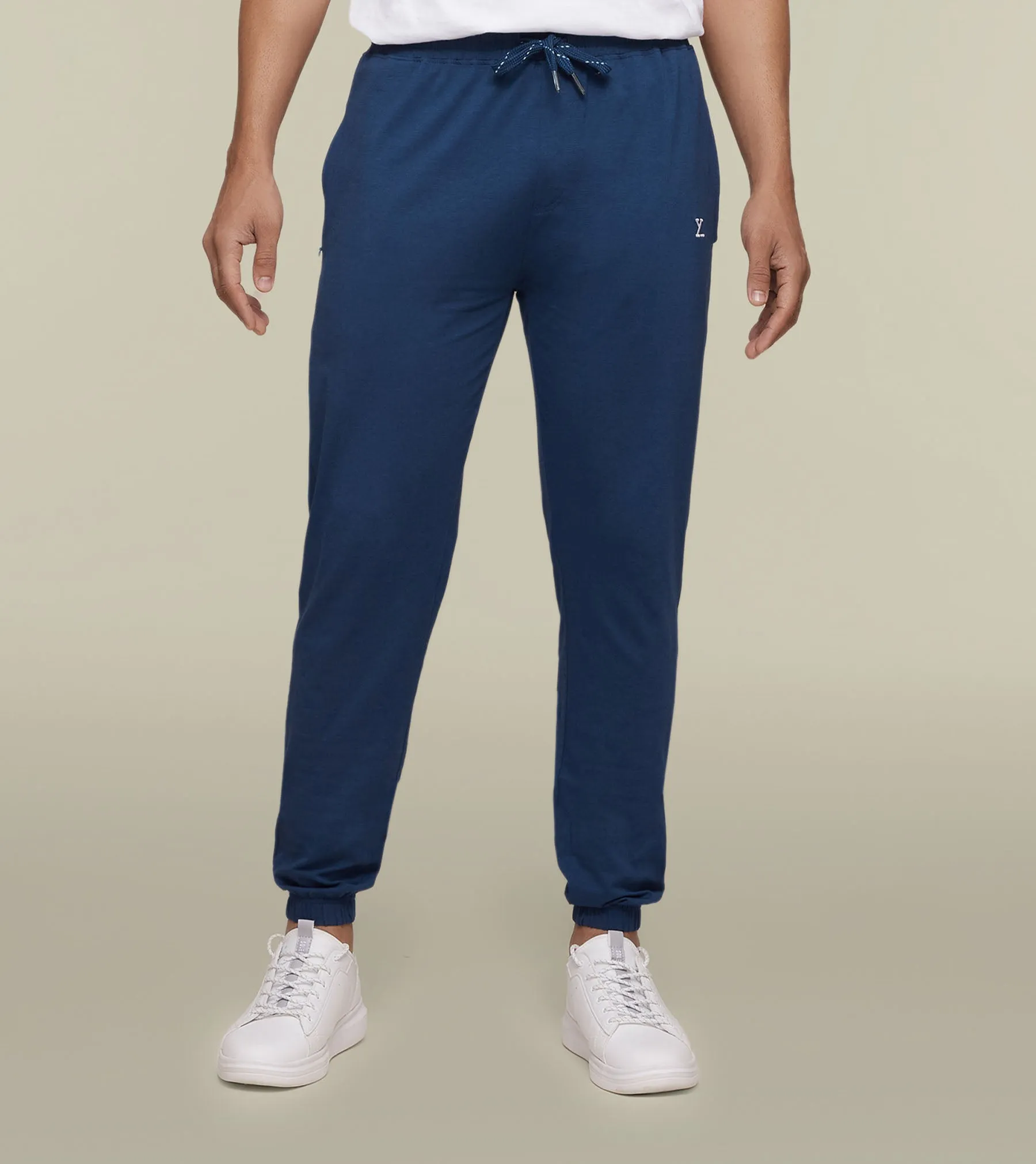 Ace Modal-Cotton Joggers Estate Blue