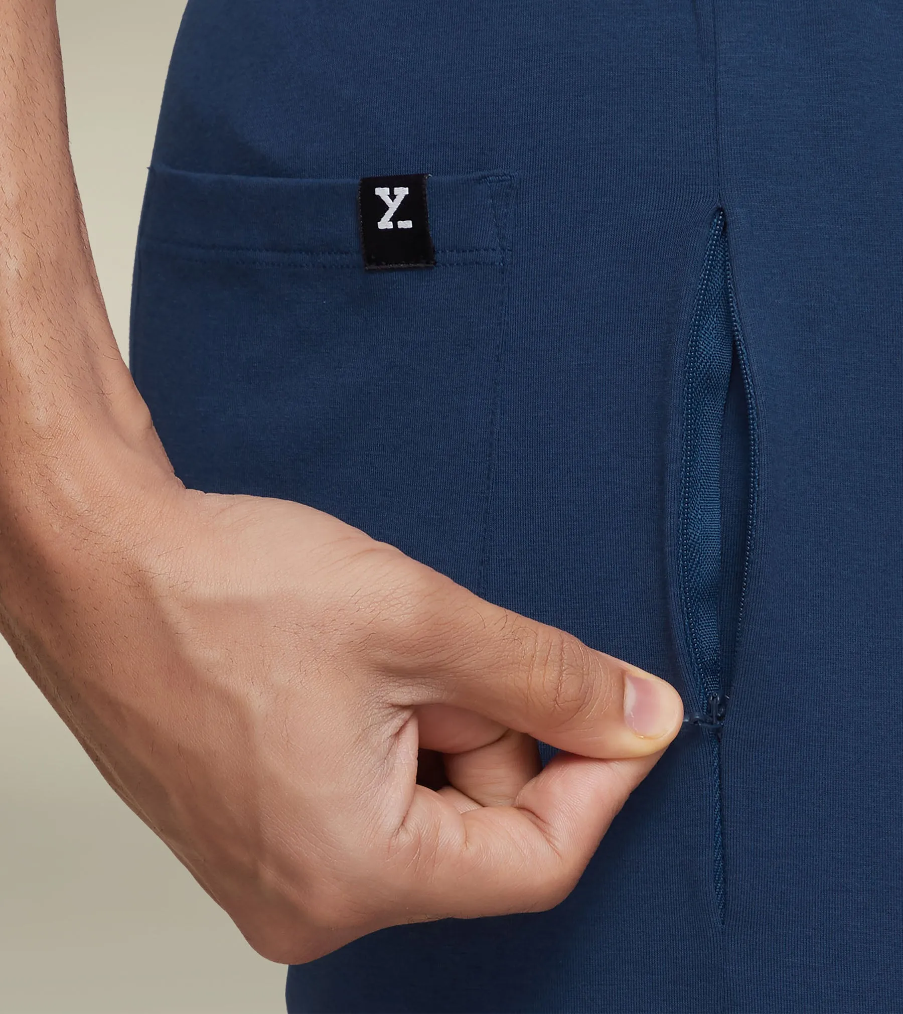 Ace Modal-Cotton Joggers Estate Blue