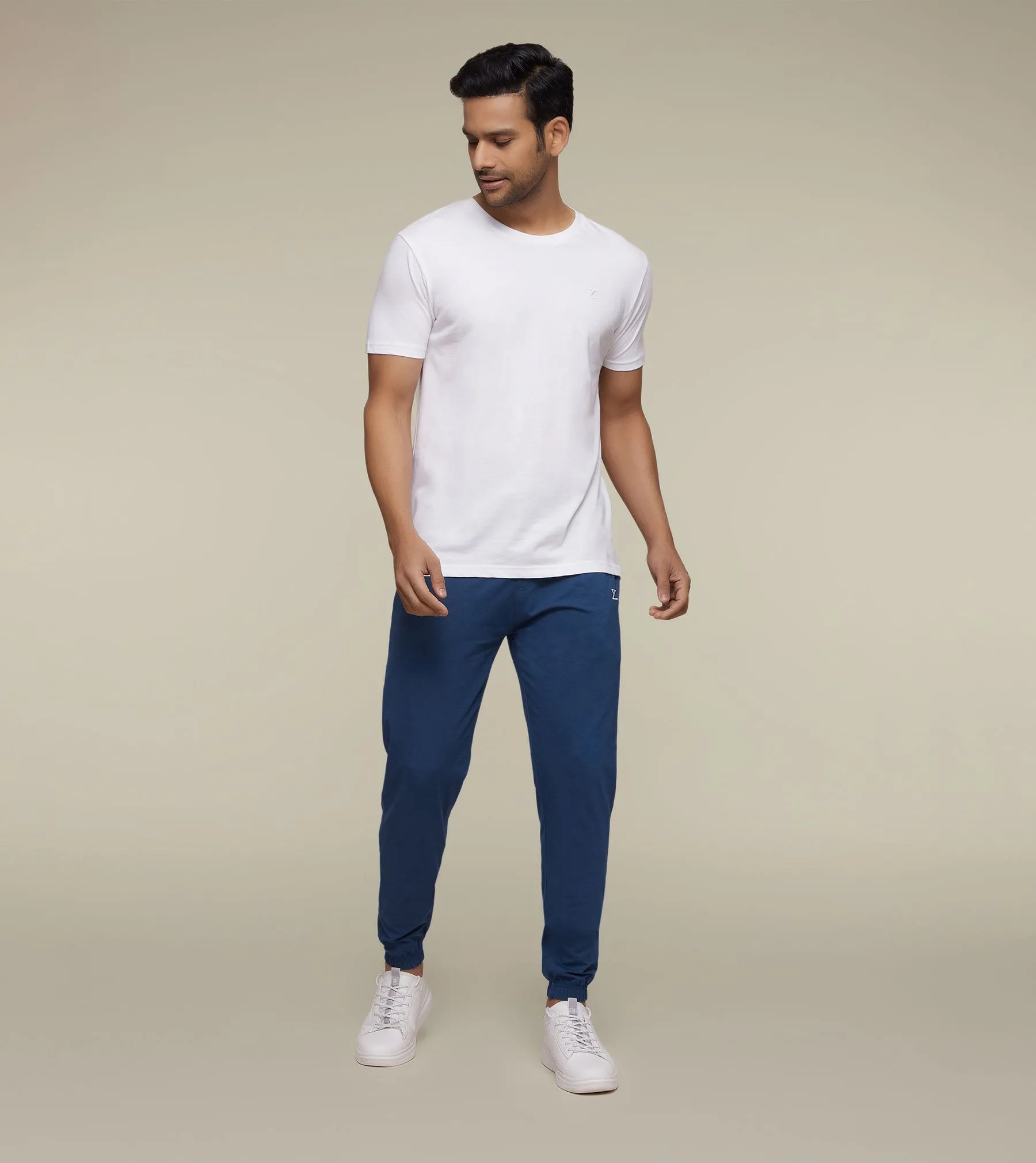 Ace Modal-Cotton Joggers Estate Blue