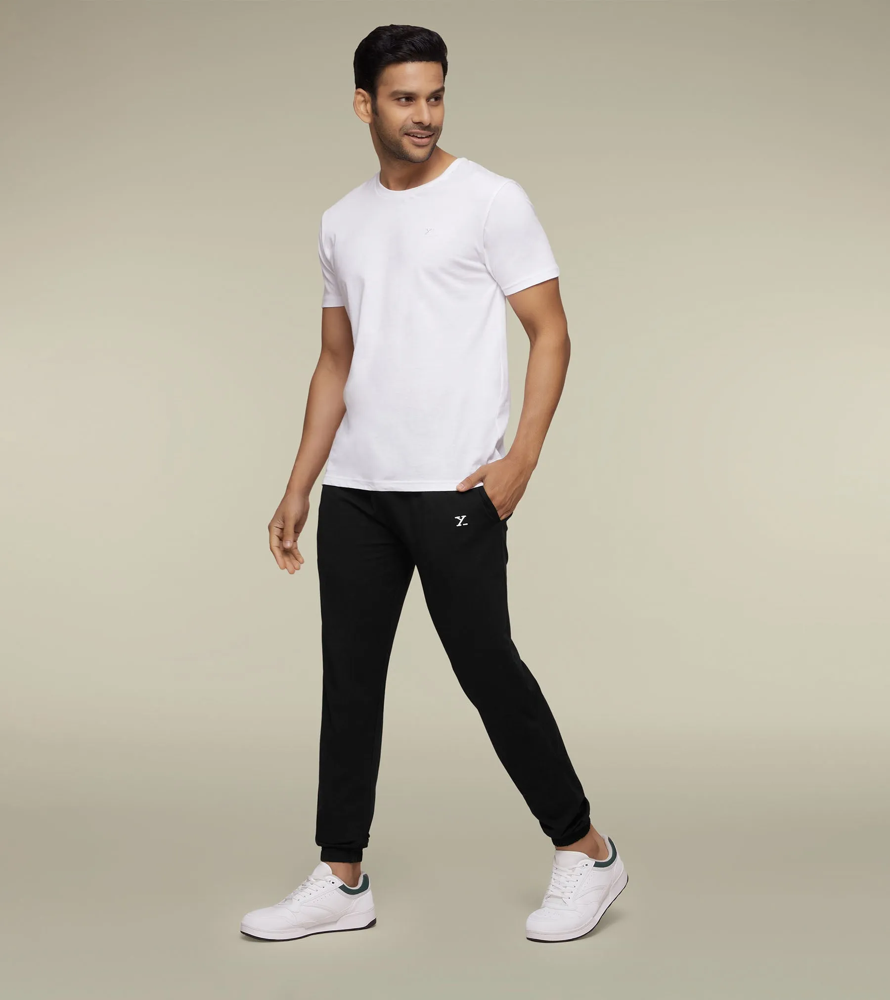 Ace Modal-Cotton Joggers Pitch Black