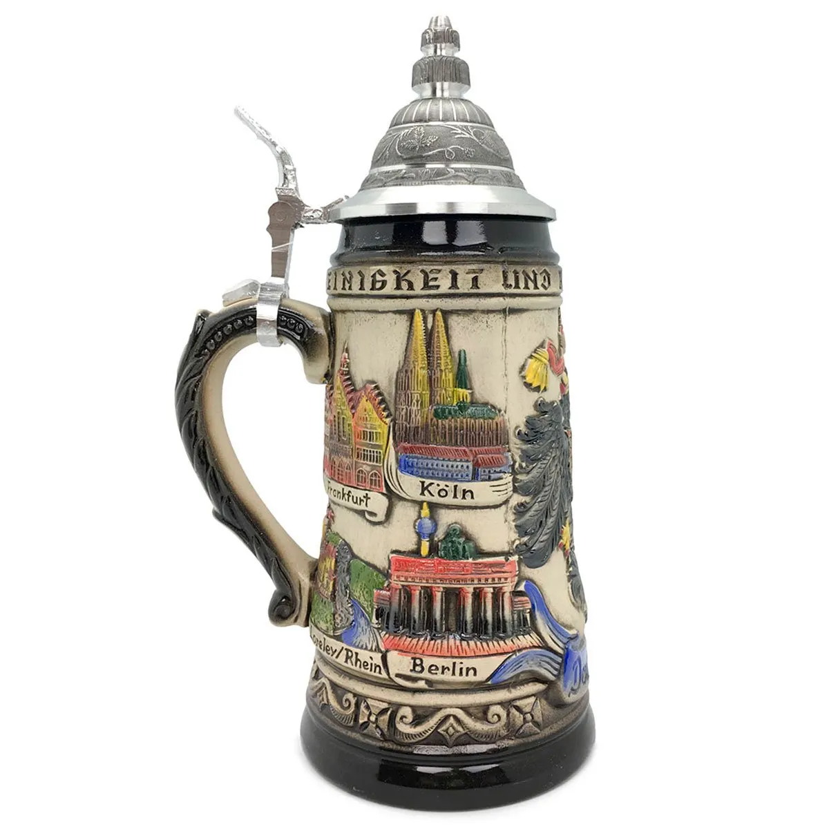 Adler & Deutschland .9L Rustic Made In Germany Beer Stein