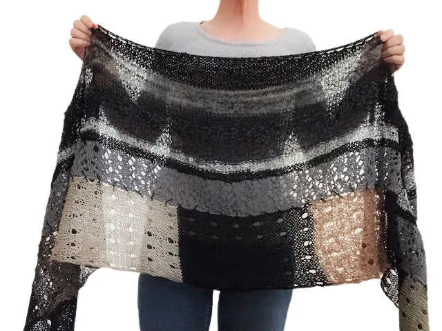 AJour, a 3 in one shawl kit