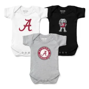 Alabama Crimson Tide 3-Pack Bodysuits