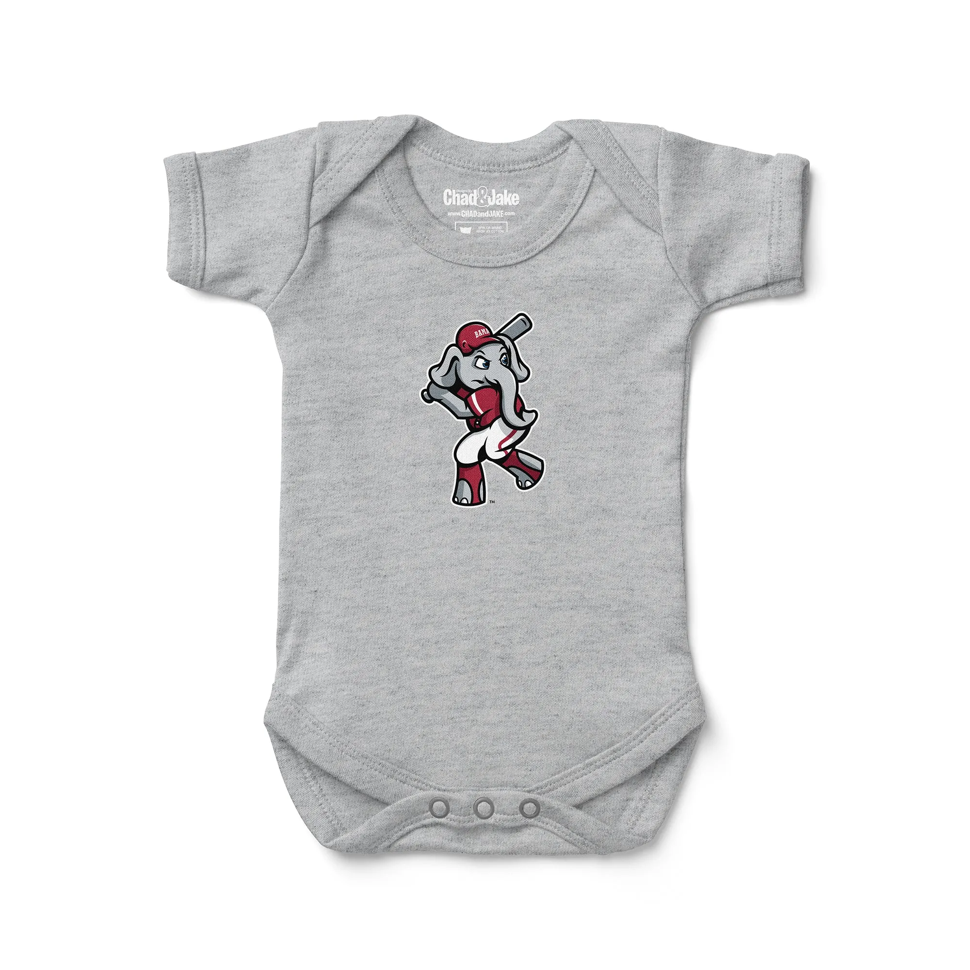 Alabama Crimson Tide Big Al Baseball Bodysuit