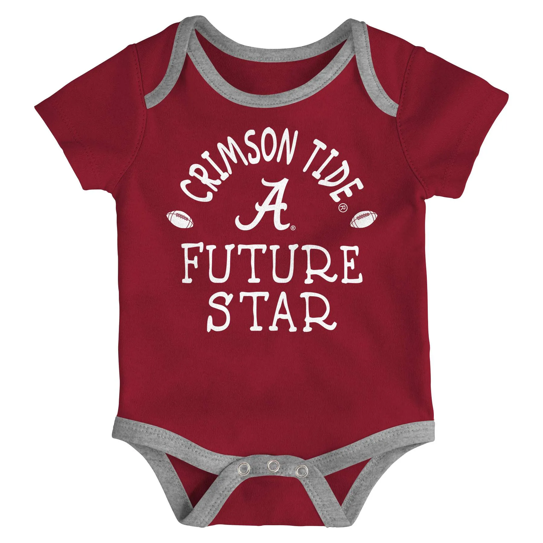 Alabama Future Star 3 Pack Bodysuit Set