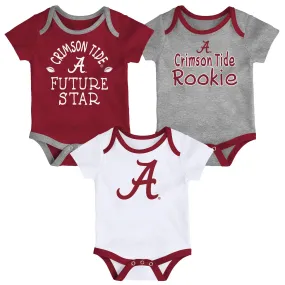 Alabama Future Star 3 Pack Bodysuit Set