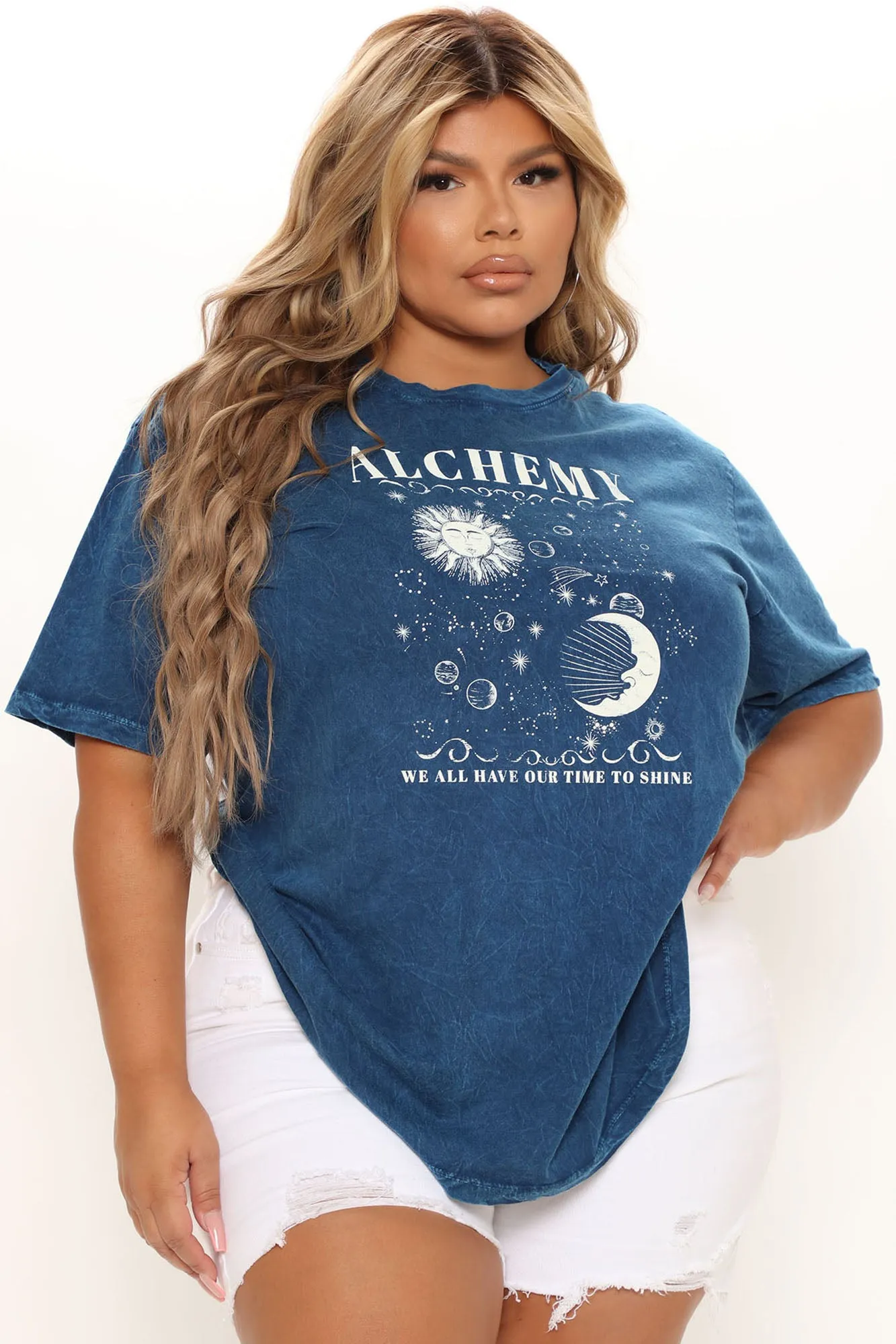 Alchemy Washed Top - Navy