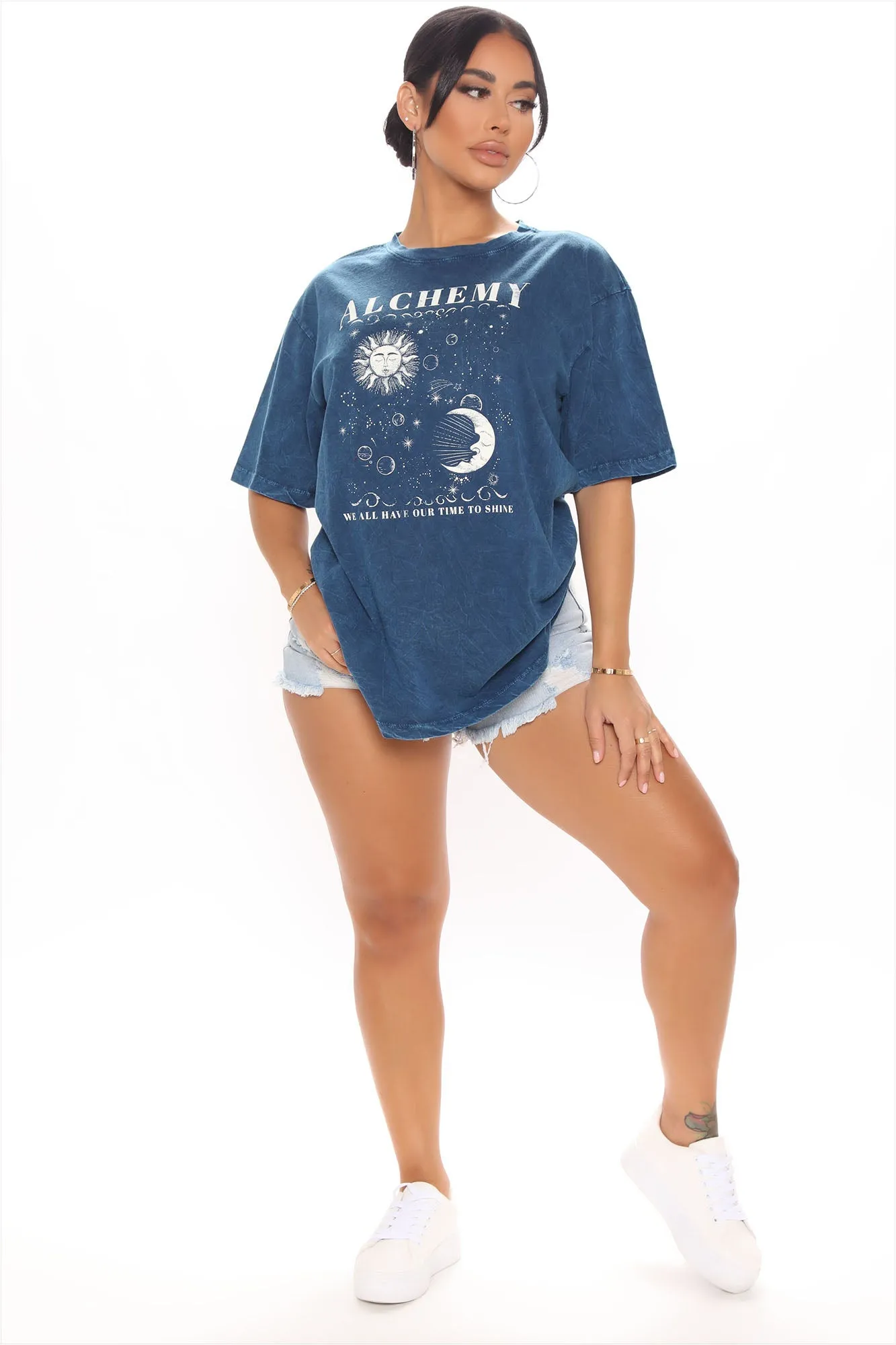 Alchemy Washed Top - Navy