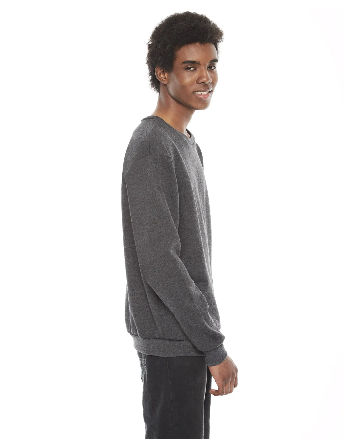 American Apparel Unisex Flex Fleece Drop Shoulder Pullover Crewneck