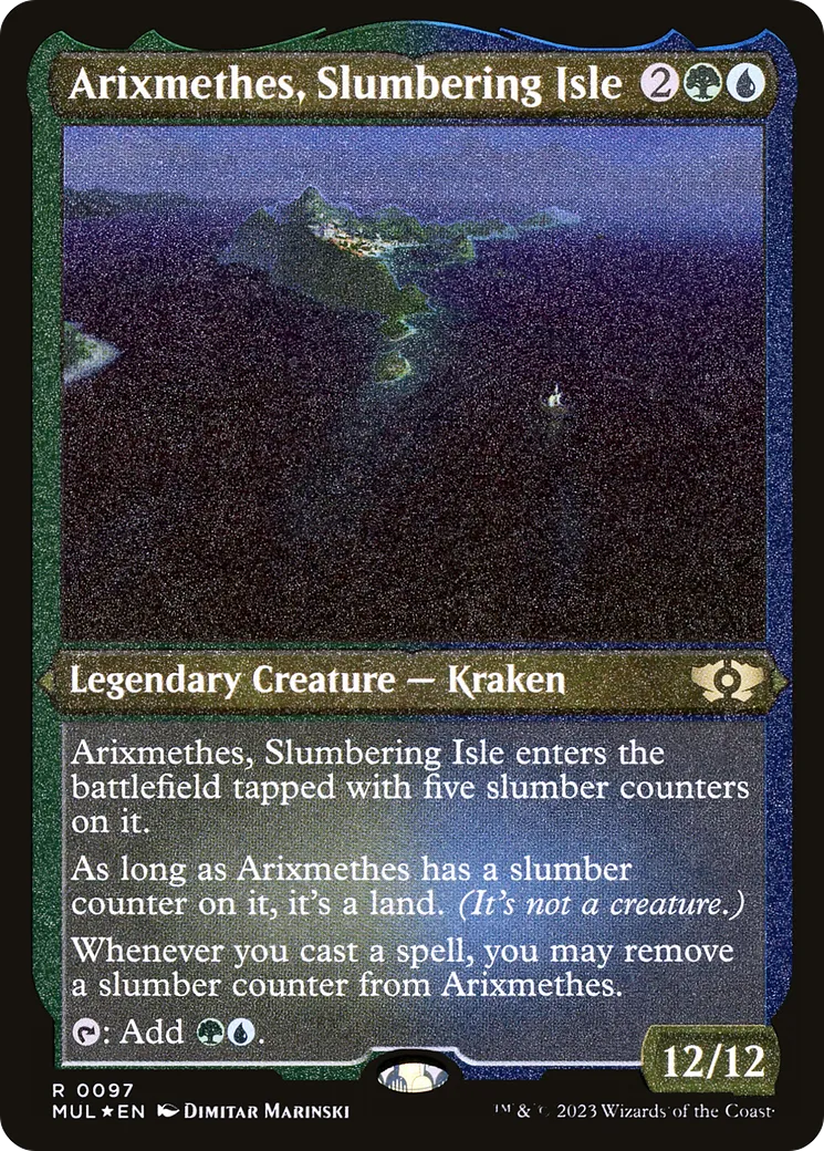 Arixmethes, Slumbering Isle (Foil Etched) [Multiverse Legends]