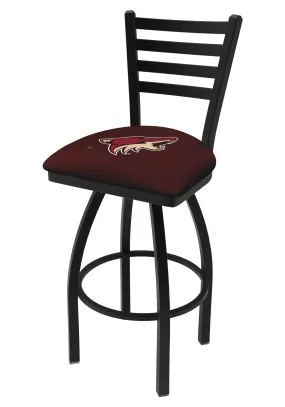 Arizona Coyotes HBS Black Ladder Back High Top Swivel Bar Stool Seat Chair