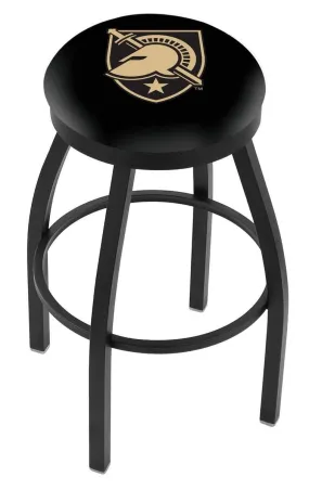 Army Black Knights HBS Black Swivel Bar Stool with Cushion