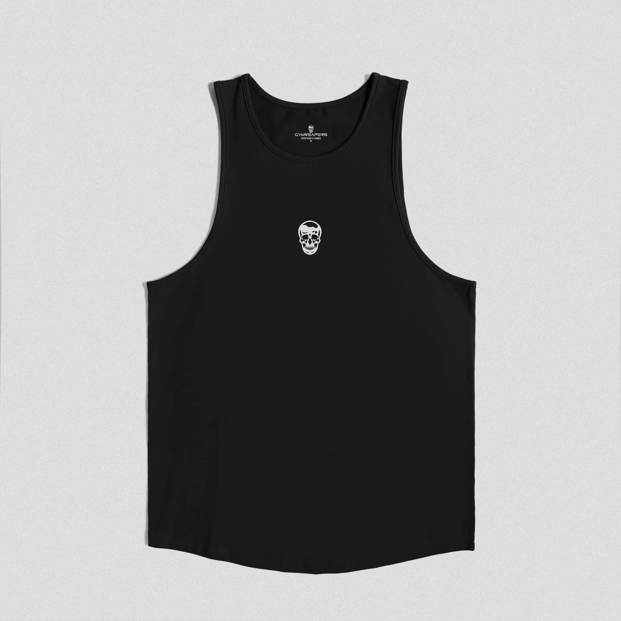 Ascend Scoop Hem Tank - Black/White