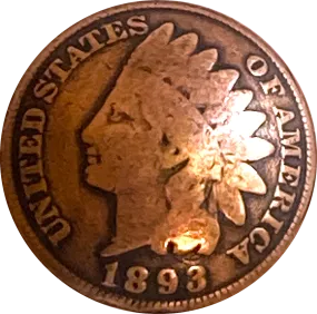 Authentic Copper Coin Indian Head Penny 1888-1908 Concho Button 3/4", #SW-56