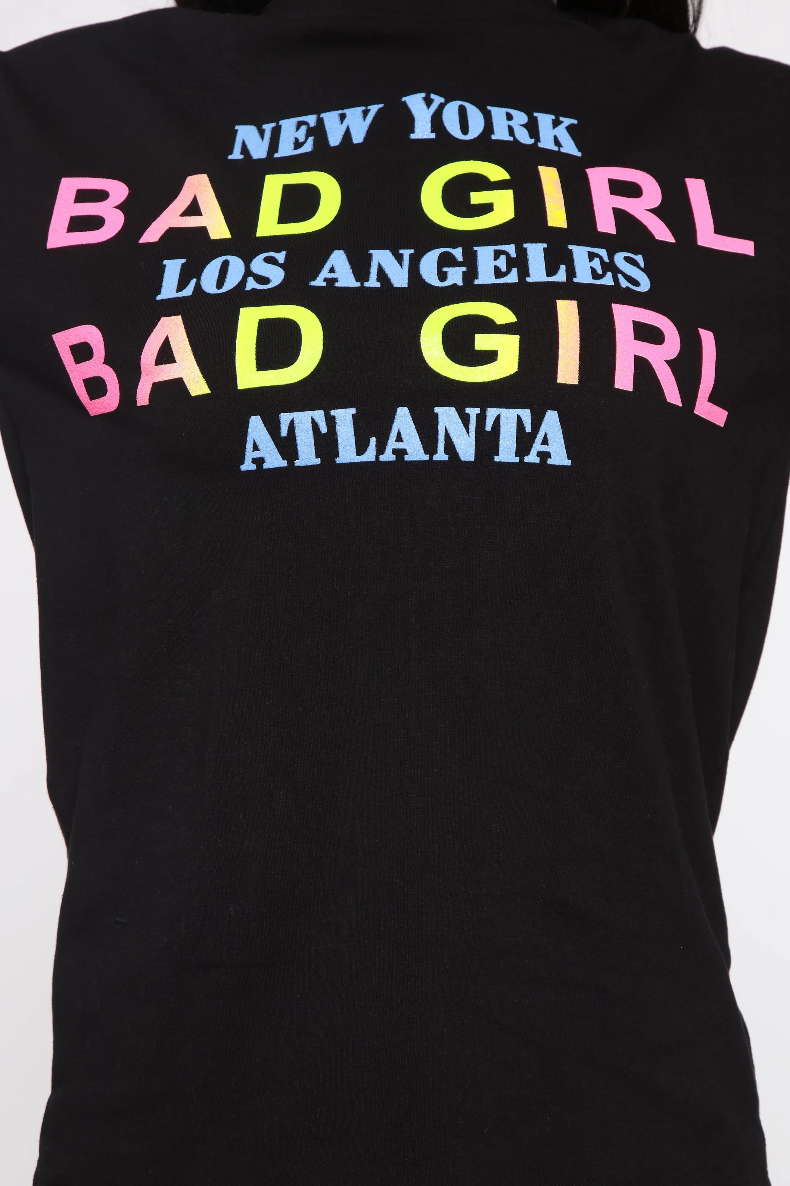 Bad Girls Worldwide Tunic Top - Black