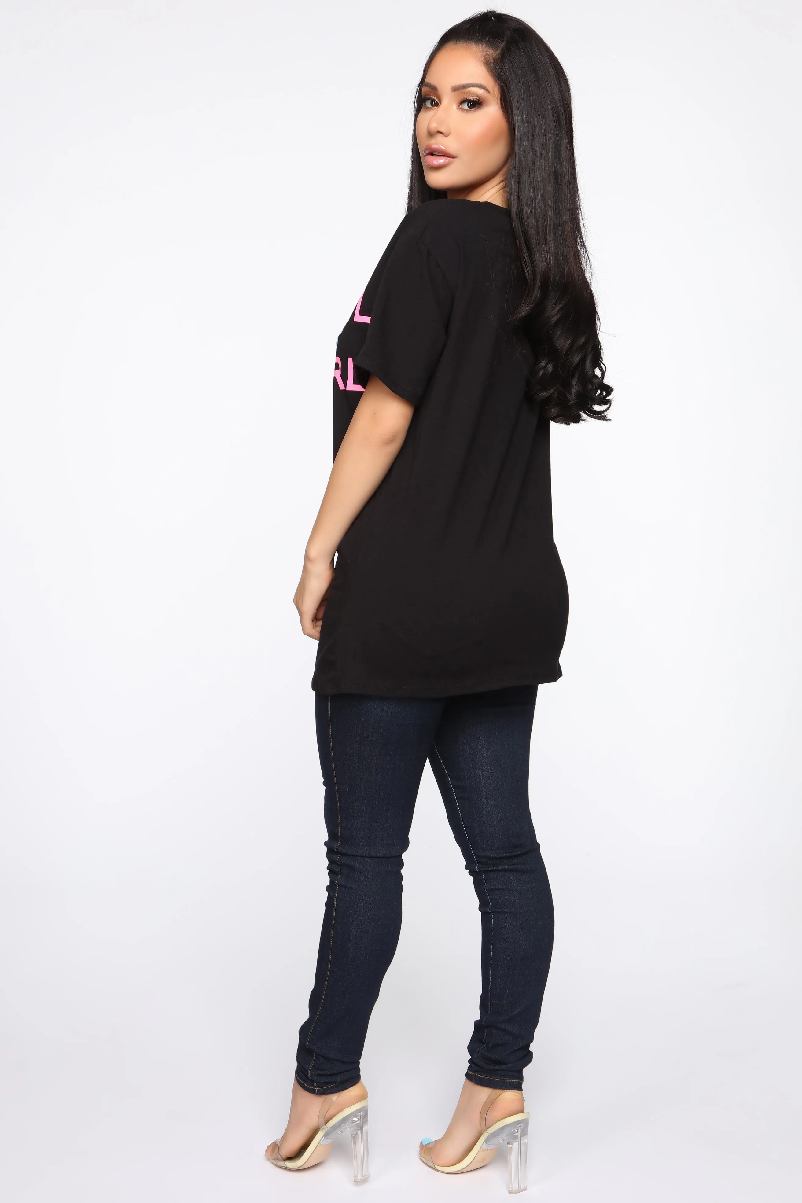 Bad Girls Worldwide Tunic Top - Black