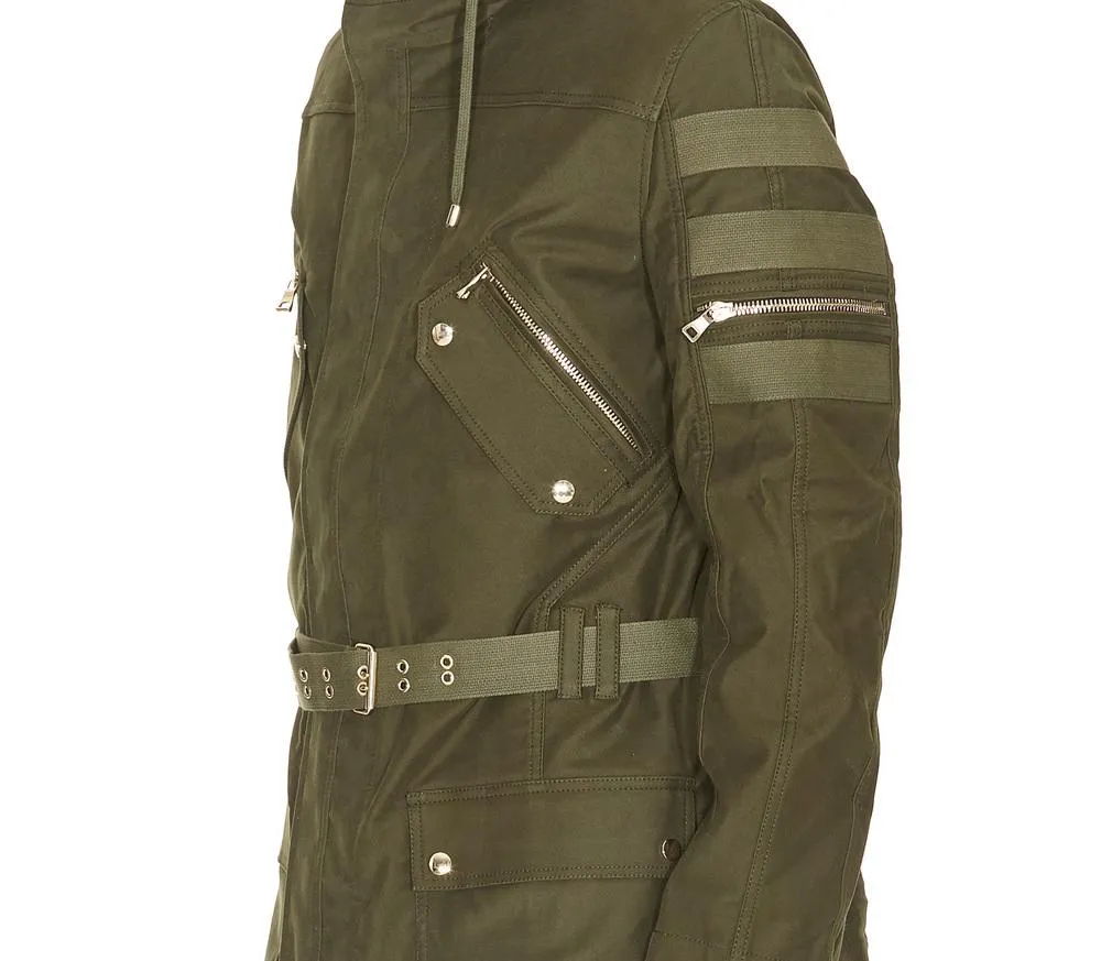 Balmain Belted Cargo Coat