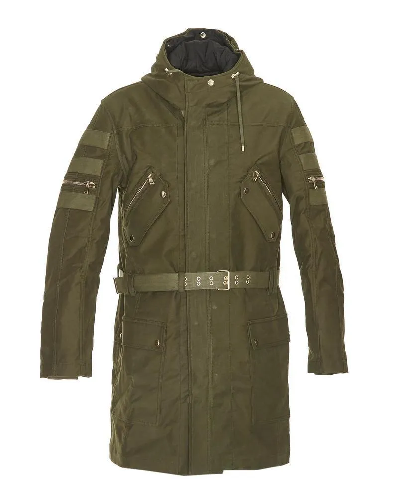 Balmain Belted Cargo Coat