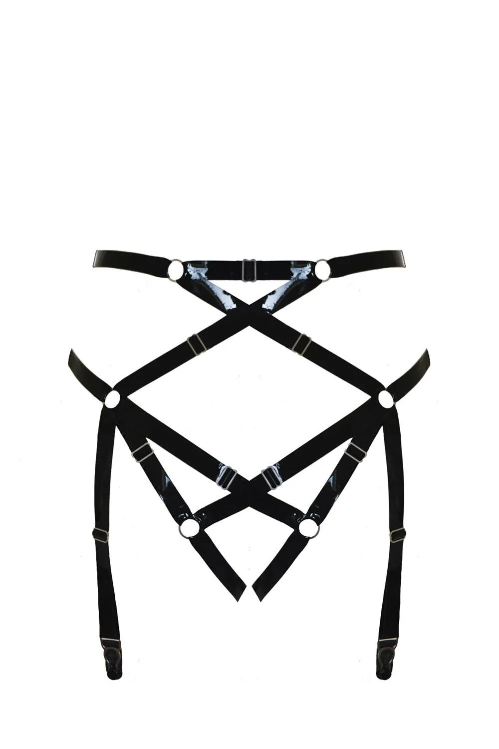 Baubo Latex Suspender Briefs