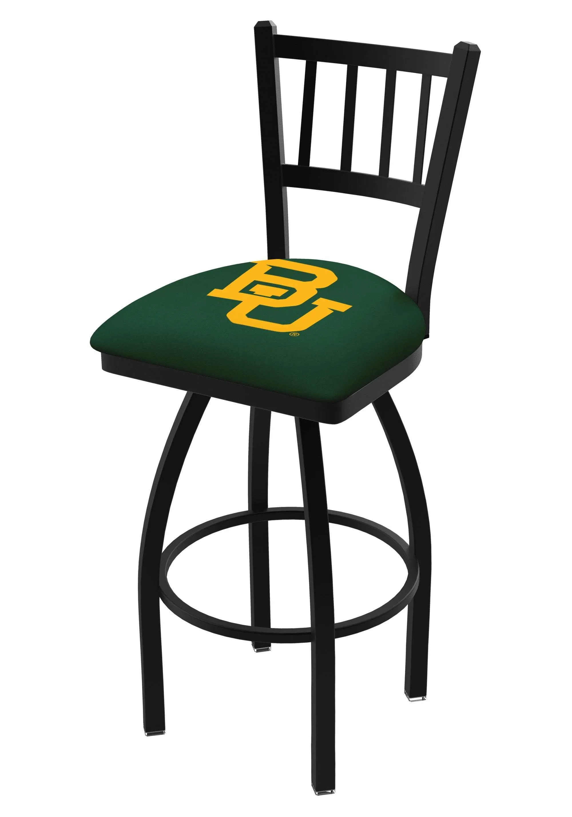 Baylor Bears HBS Green "Jail" Back High Top Swivel Bar Stool Seat Chair