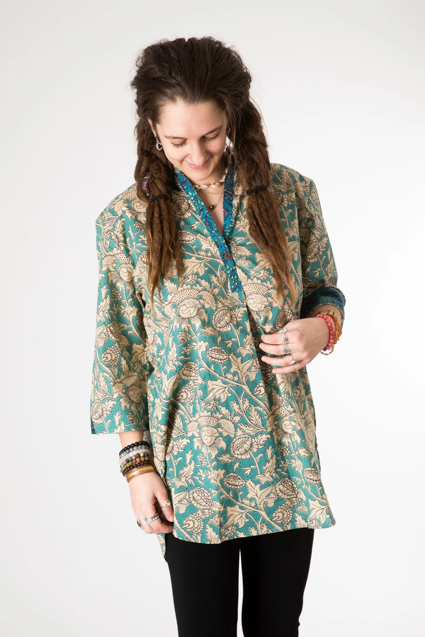 Bella Block Print Kurta Tunic