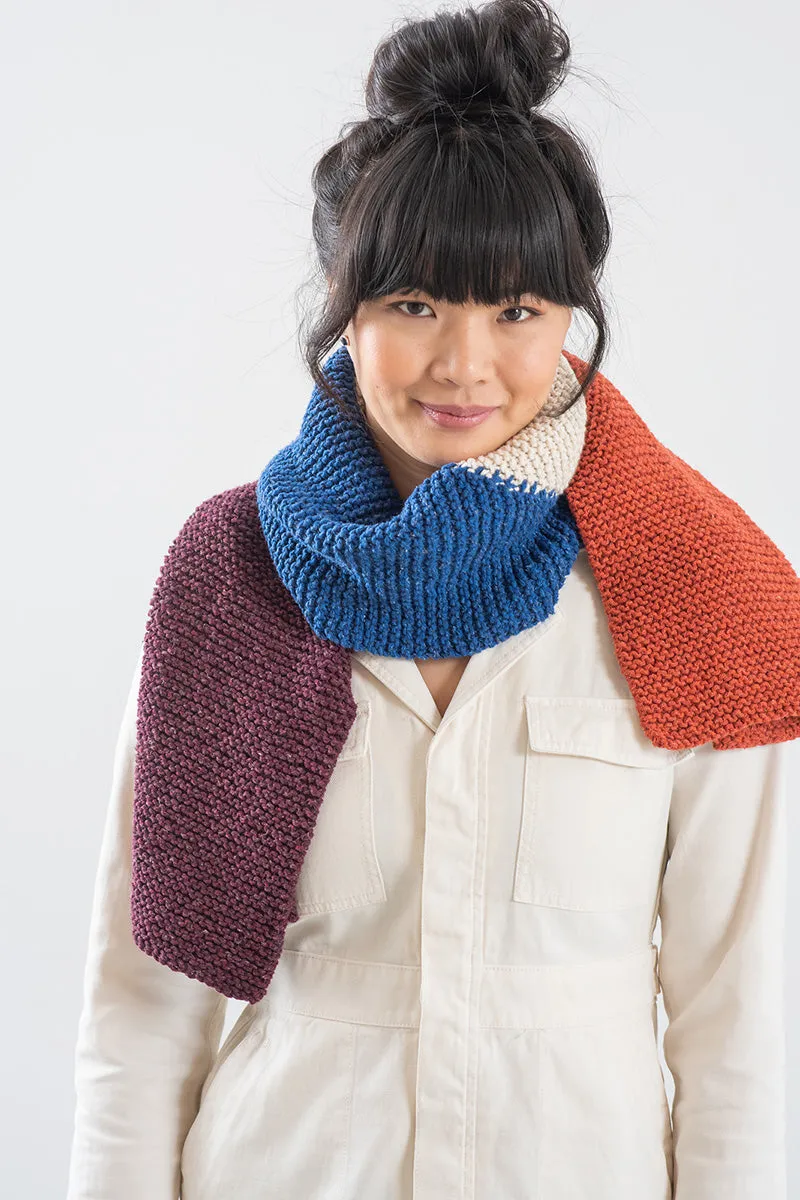 Berroco Fall Collection 2022 Patterns - Yesnia Scarf and Hat Set - PDF Download