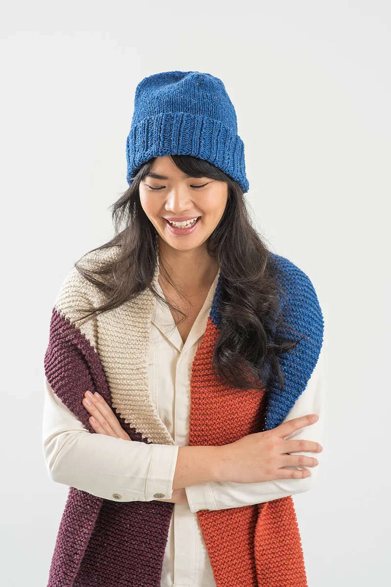 Berroco Fall Collection 2022 Patterns - Yesnia Scarf and Hat Set - PDF Download