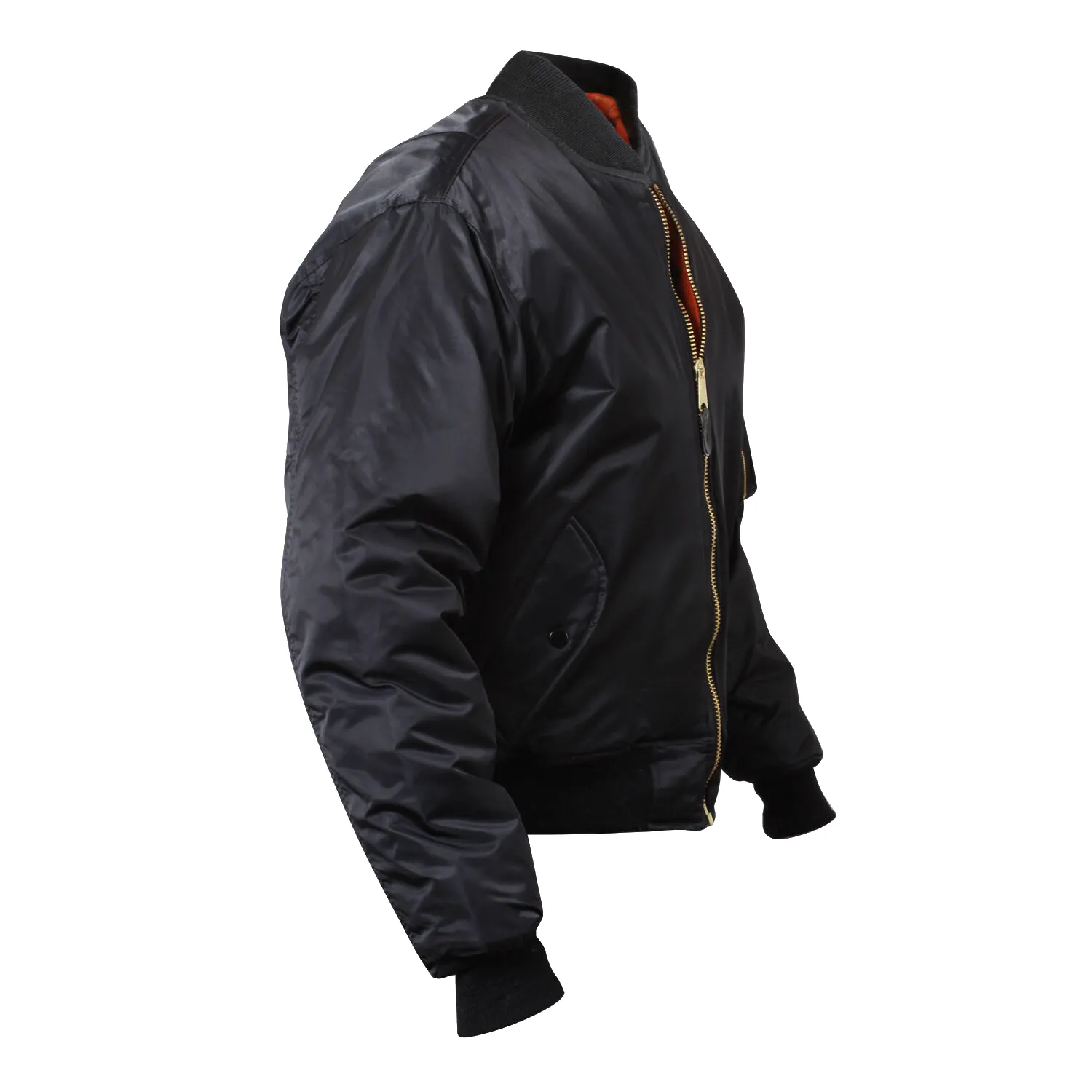 Black MA-1 Flight Bomber Jacket