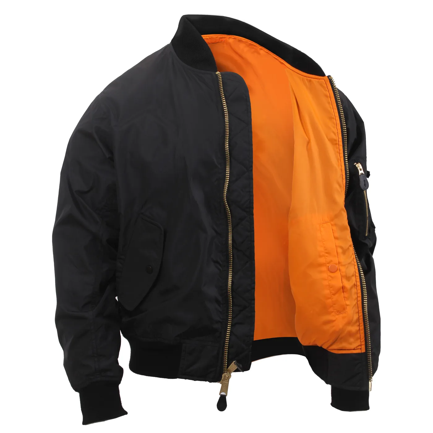 Black MA-1 Flight Bomber Jacket