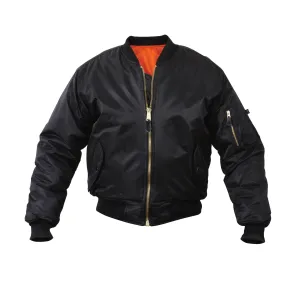 Black MA-1 Flight Bomber Jacket