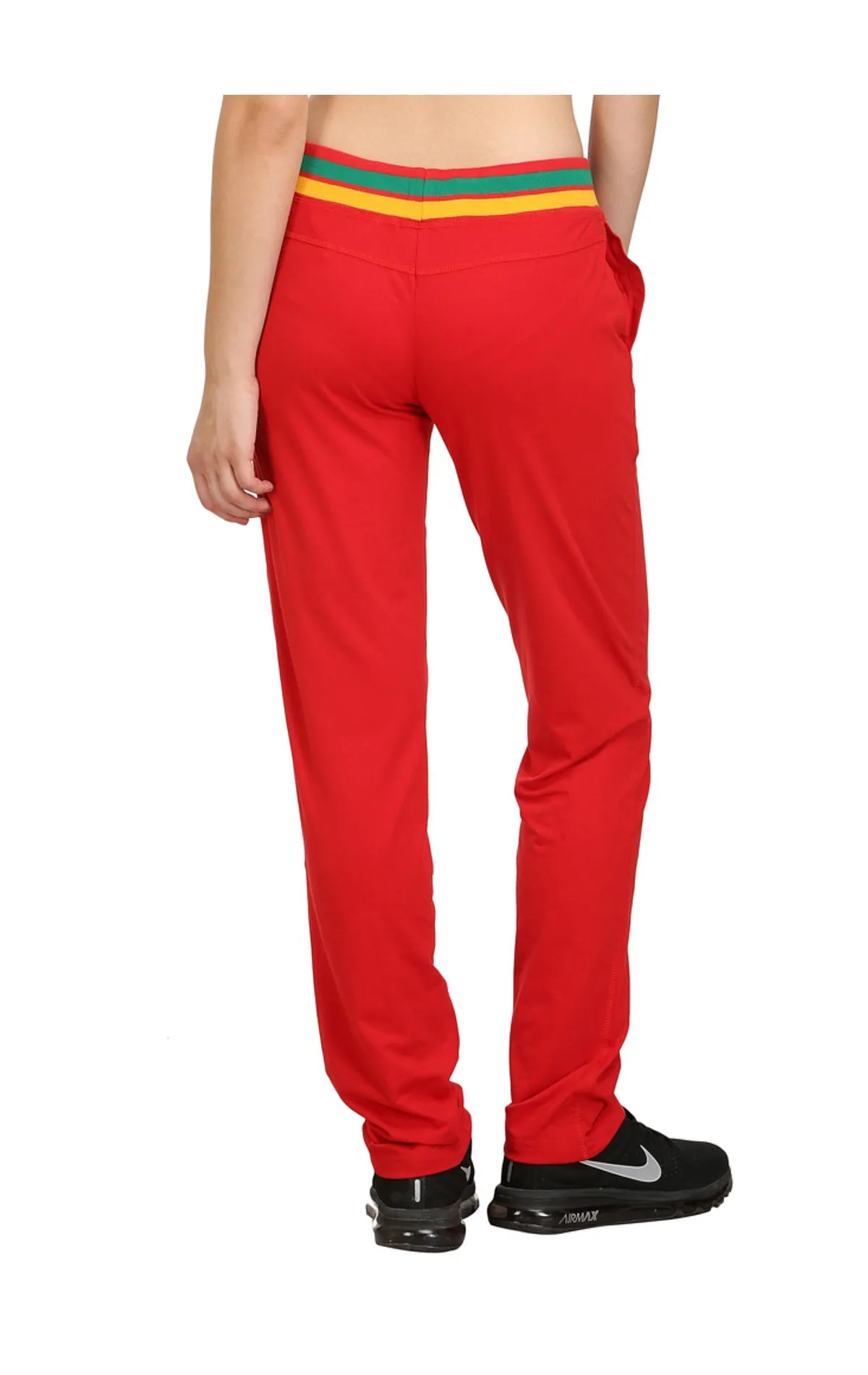 Bodyactive Women Red Trackpant-LL3-RED