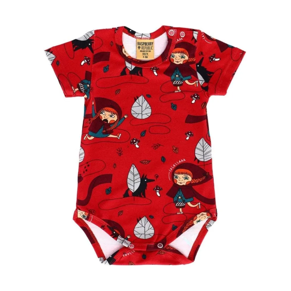 Bodysuit Short Sleeve Little Miss Crimson [only 4 to 9 Months left]