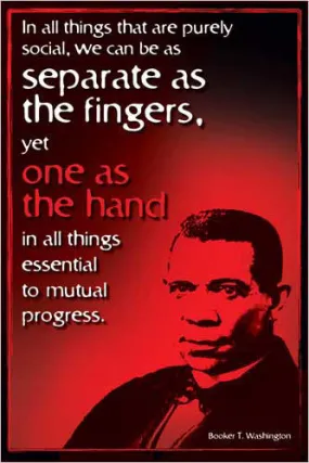 Booker T Washington "American Hero" Historical Poster - Eurographics