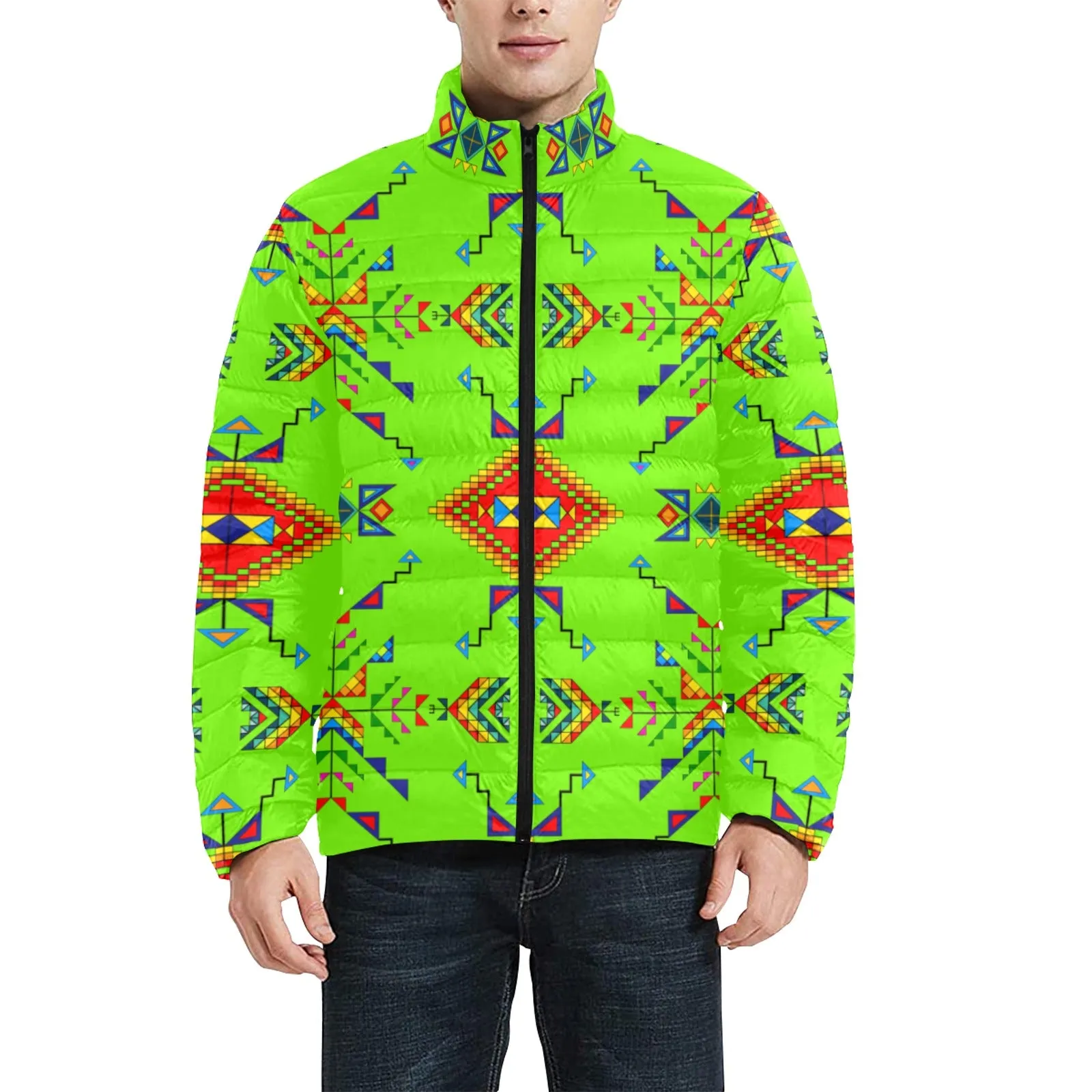 Buffalo Jump Neon Green Men's Padded Jacket