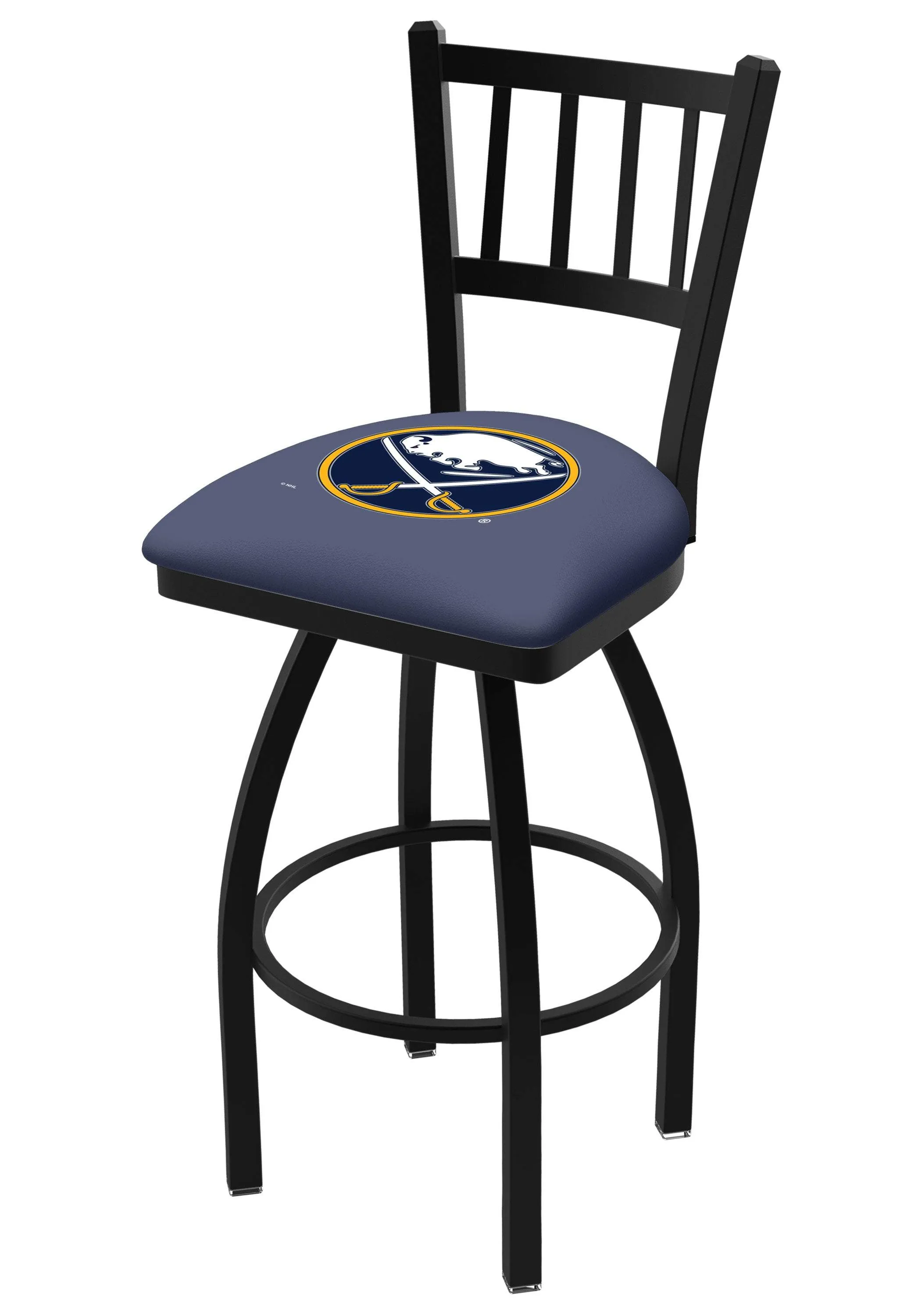 Buffalo Sabres HBS Navy "Jail" Back High Top Swivel Bar Stool Seat Chair