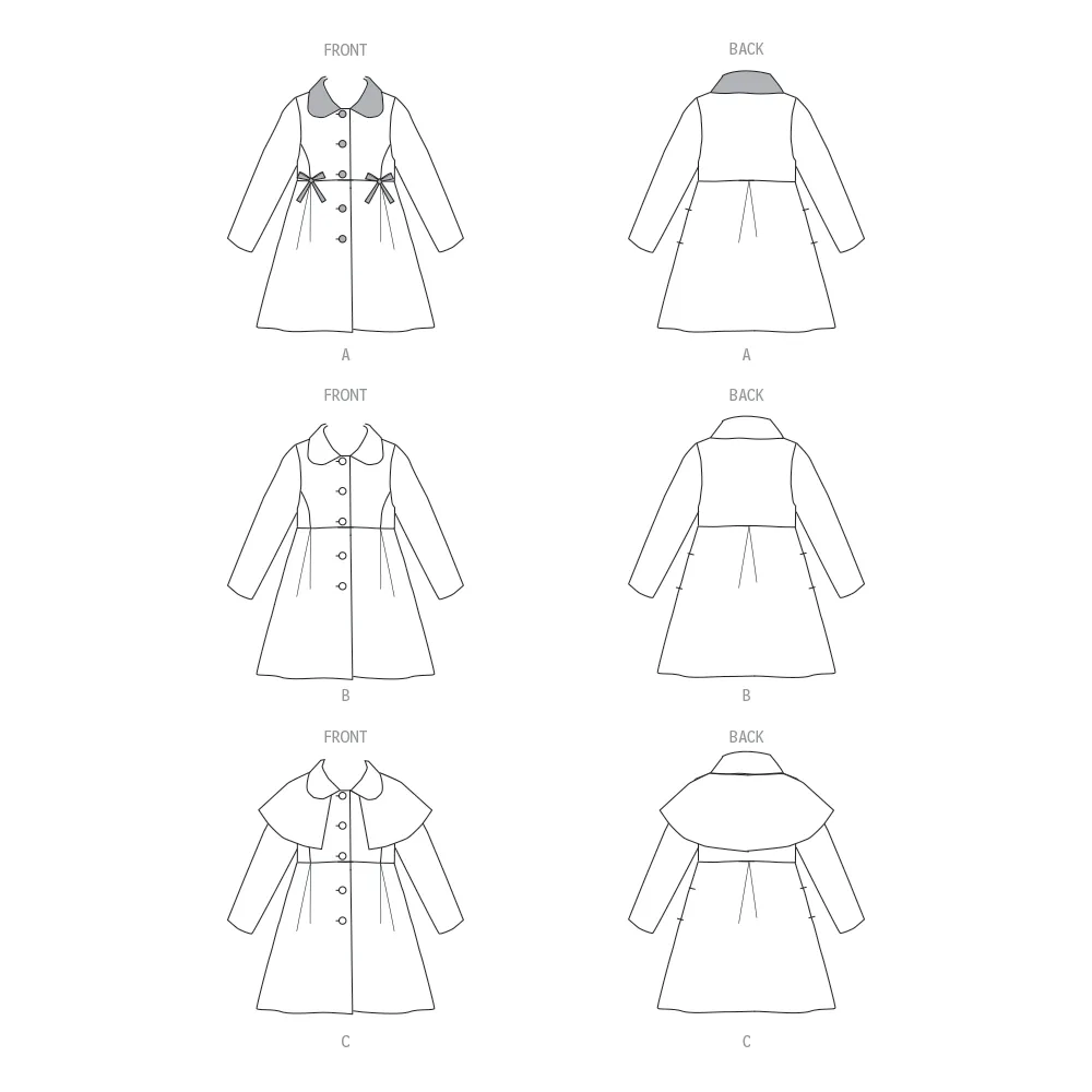 Butterick B6921 Children's Coat