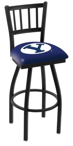 BYU Cougars HBS Navy "Jail" Back High Top Swivel Bar Stool Seat Chair