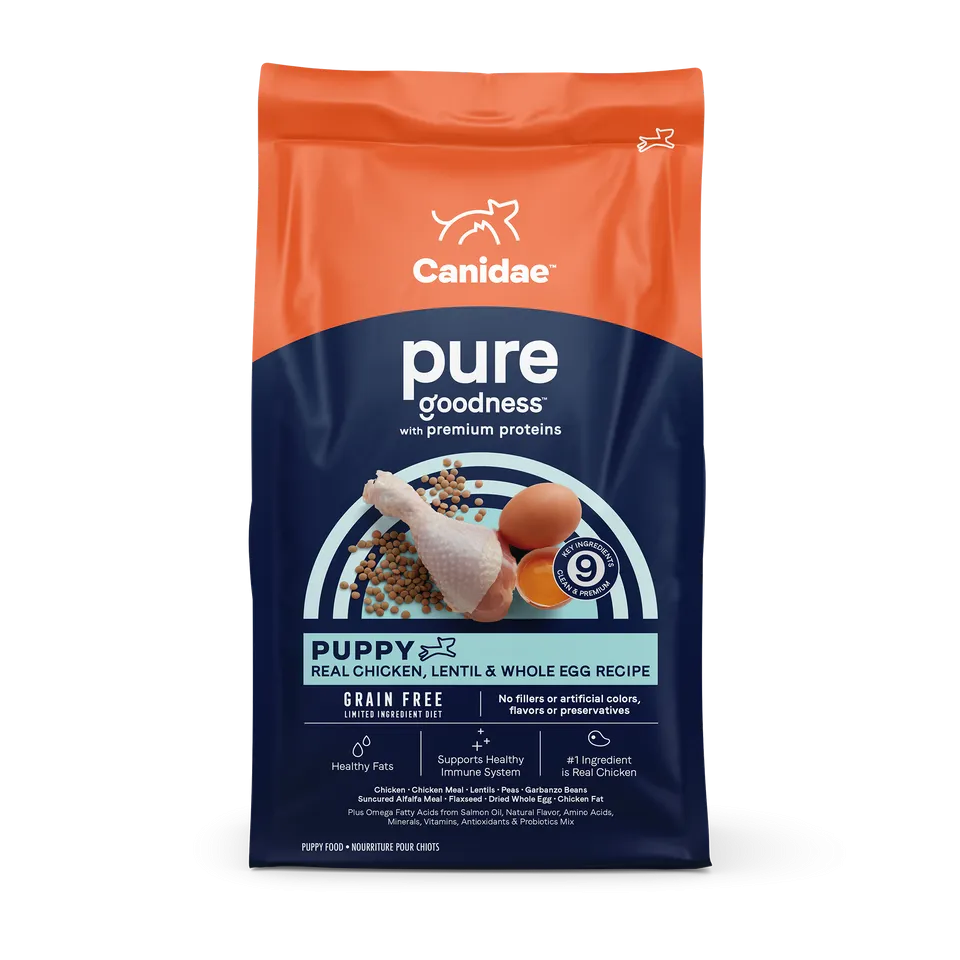 Canidae Pure Goodness PUPPY Real Chicken, Lentil & Whole Egg Recipe Dry Dog