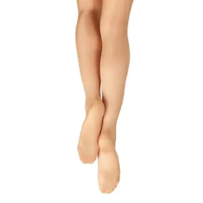 Capezio Children's Ultra Shimmery Footed Tights - Suntan