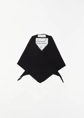 Cashmere Nylon n°35 Bandana Scarf — Raven