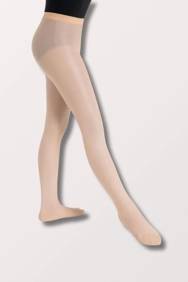 Children's Seamless Ultra Shimmery Tights - Light Toast