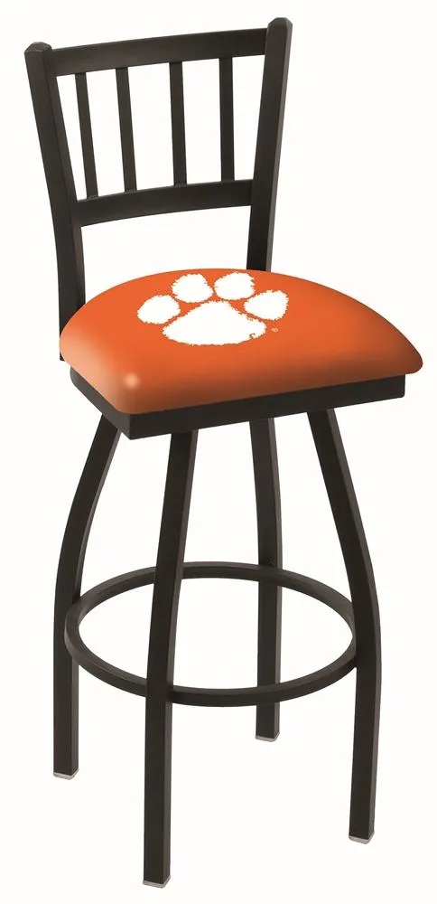 Clemson Tigers HBS Orange "Jail" Back High Top Swivel Bar Stool Seat Chair