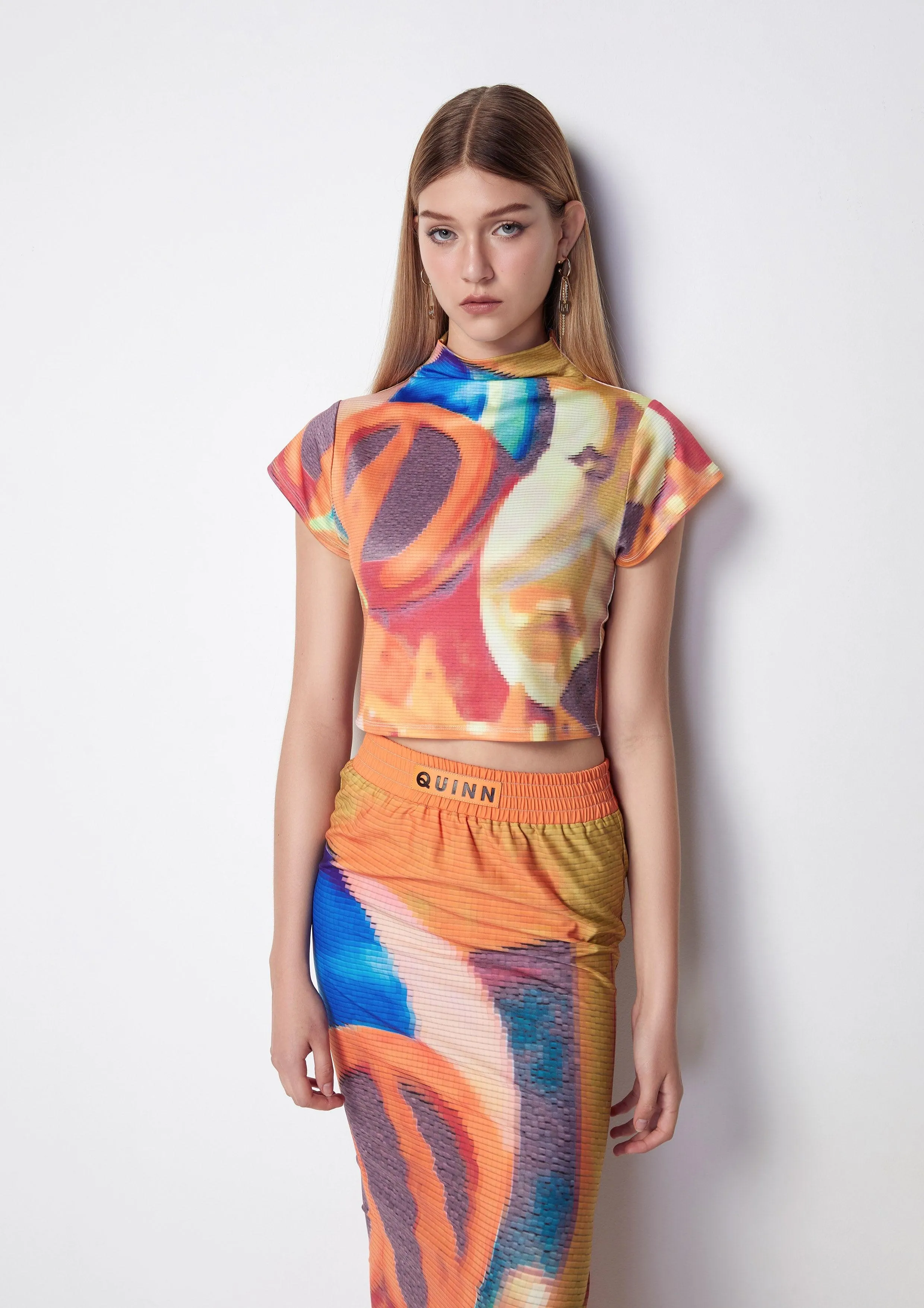 Co-ord Set Hologram Printed